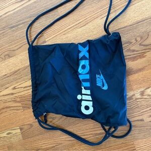 Nike Air Max Black and Blue Gym Sack